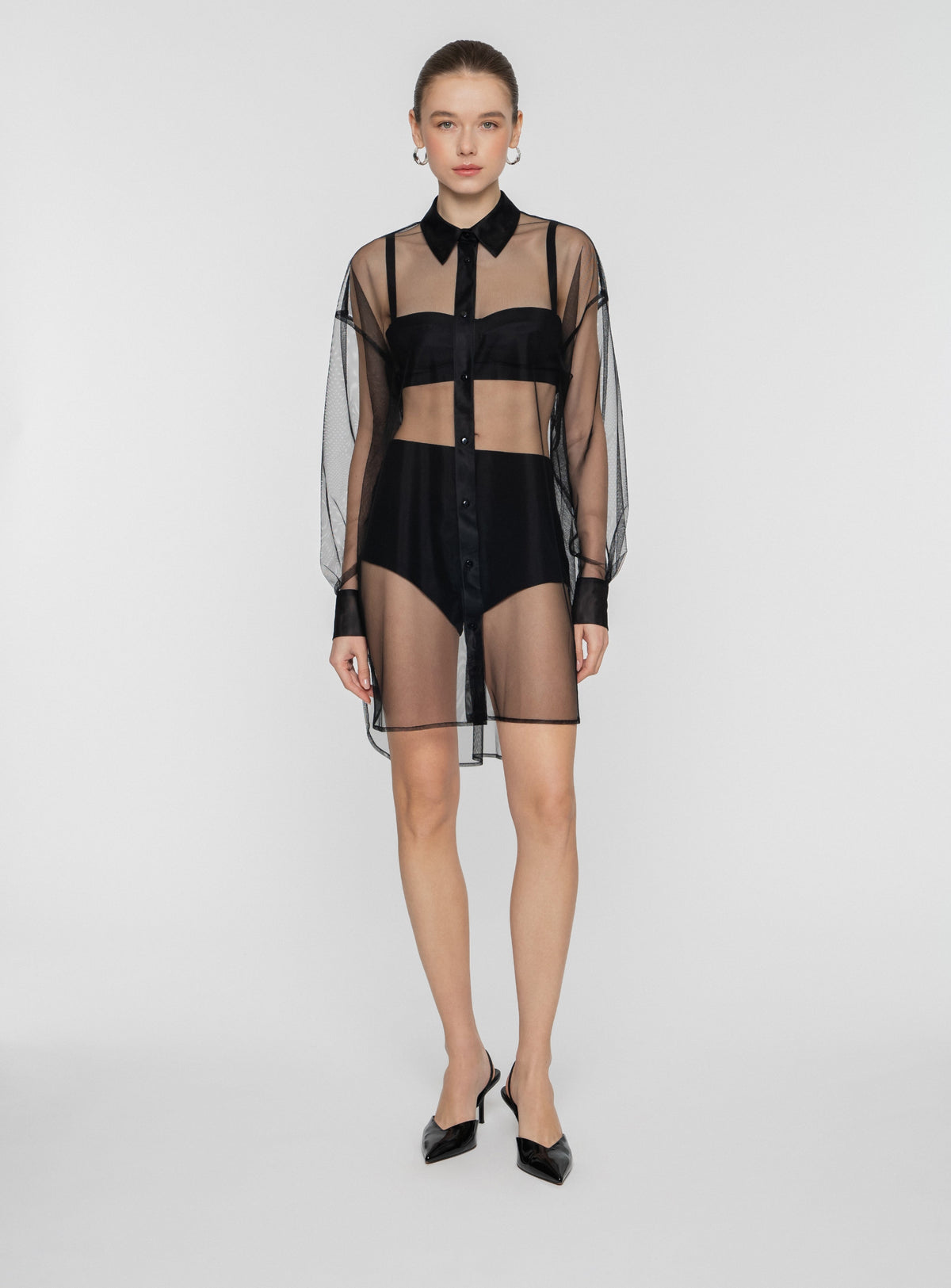 Long Shirt in Tulle