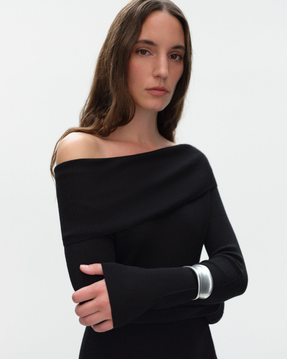 APRIL Dress in Silk and Cashmere