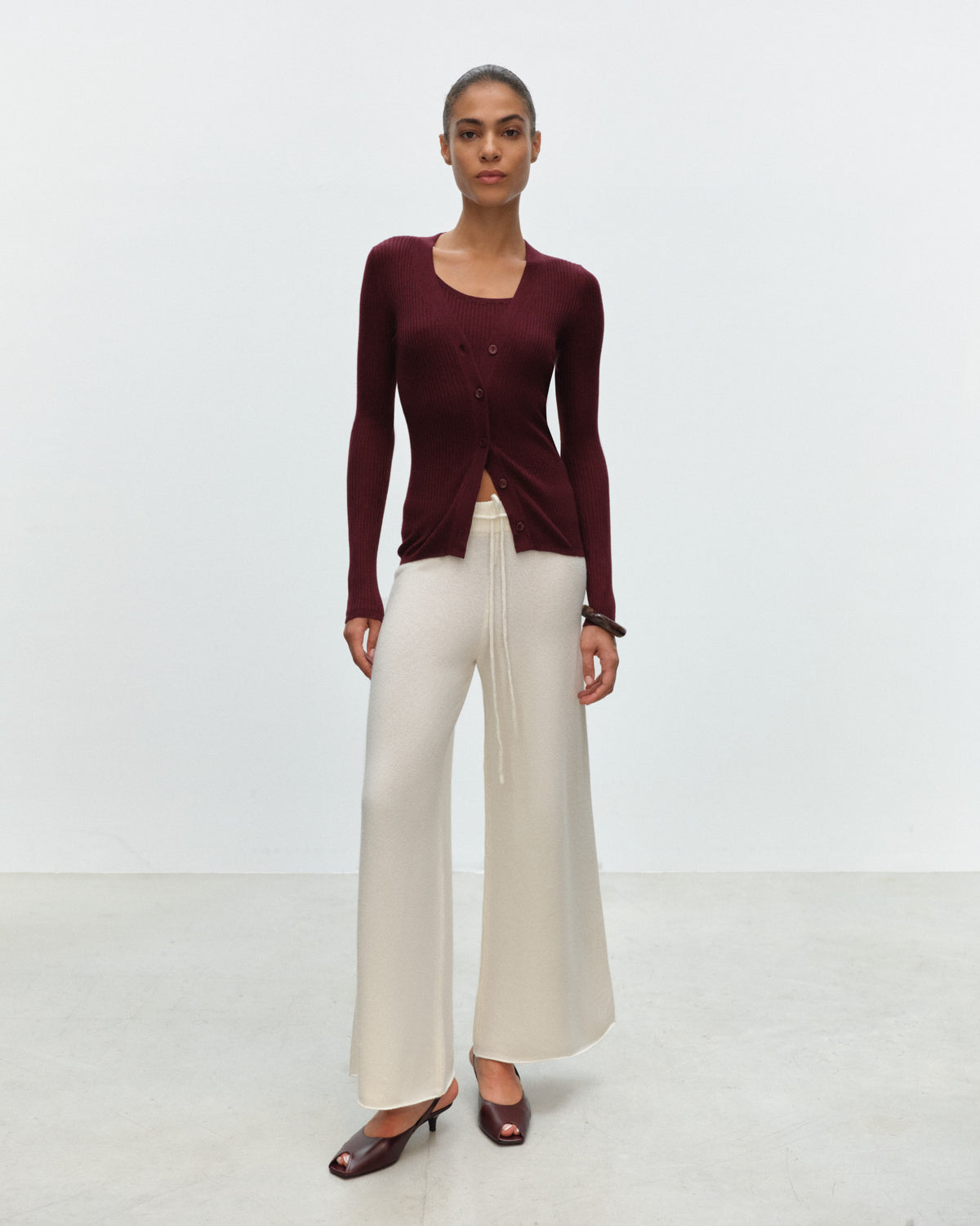 CLOE Cardigan in Silk and Cashmere