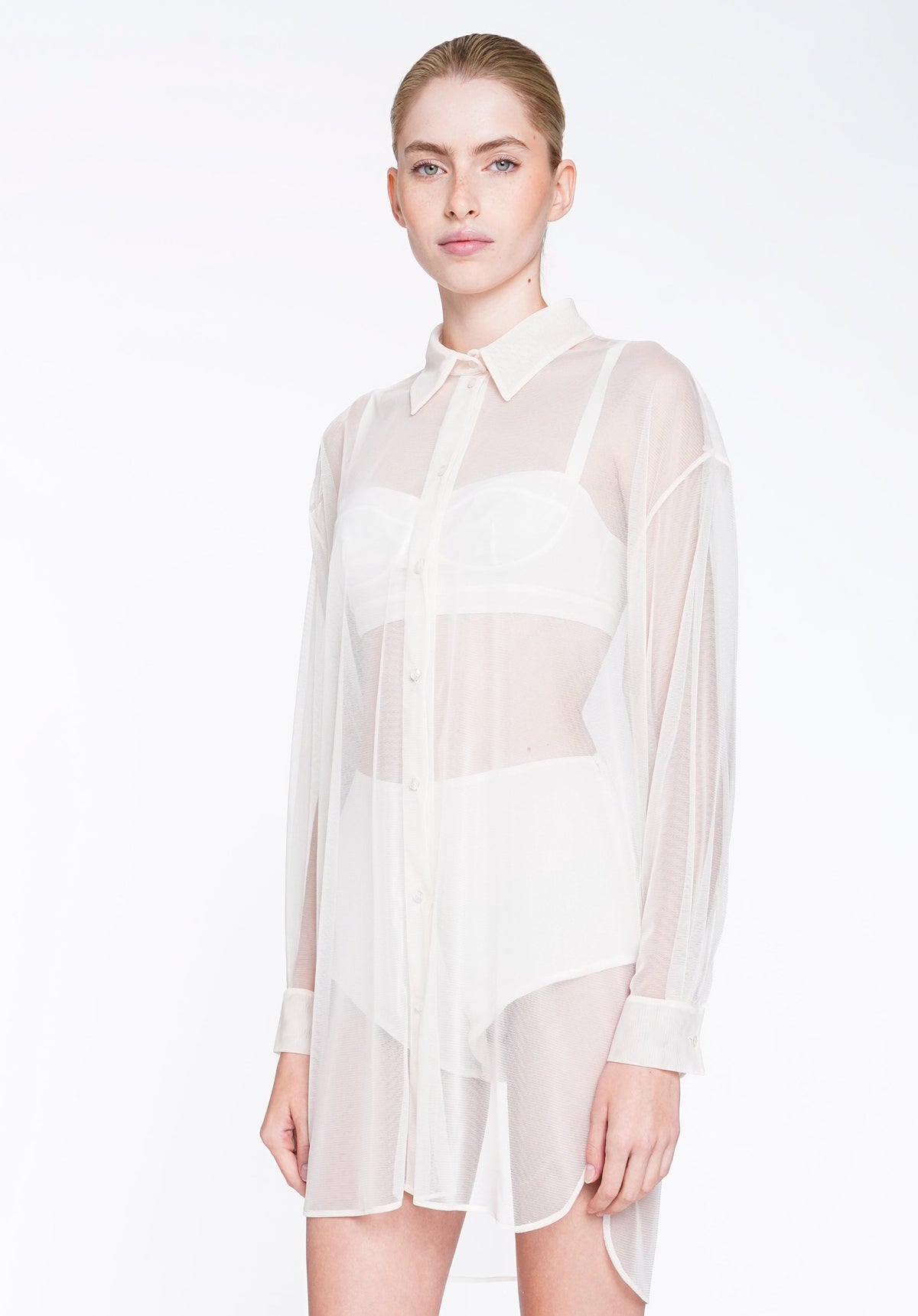 Long Shirt in Tulle