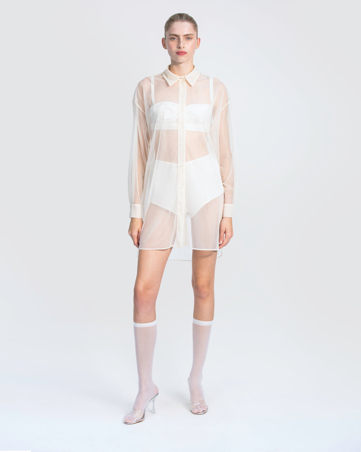 Long Shirt in Tulle