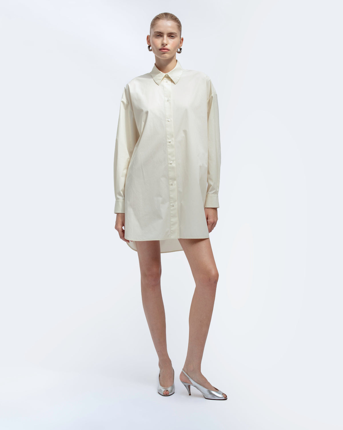 Long Shirt in Popeline