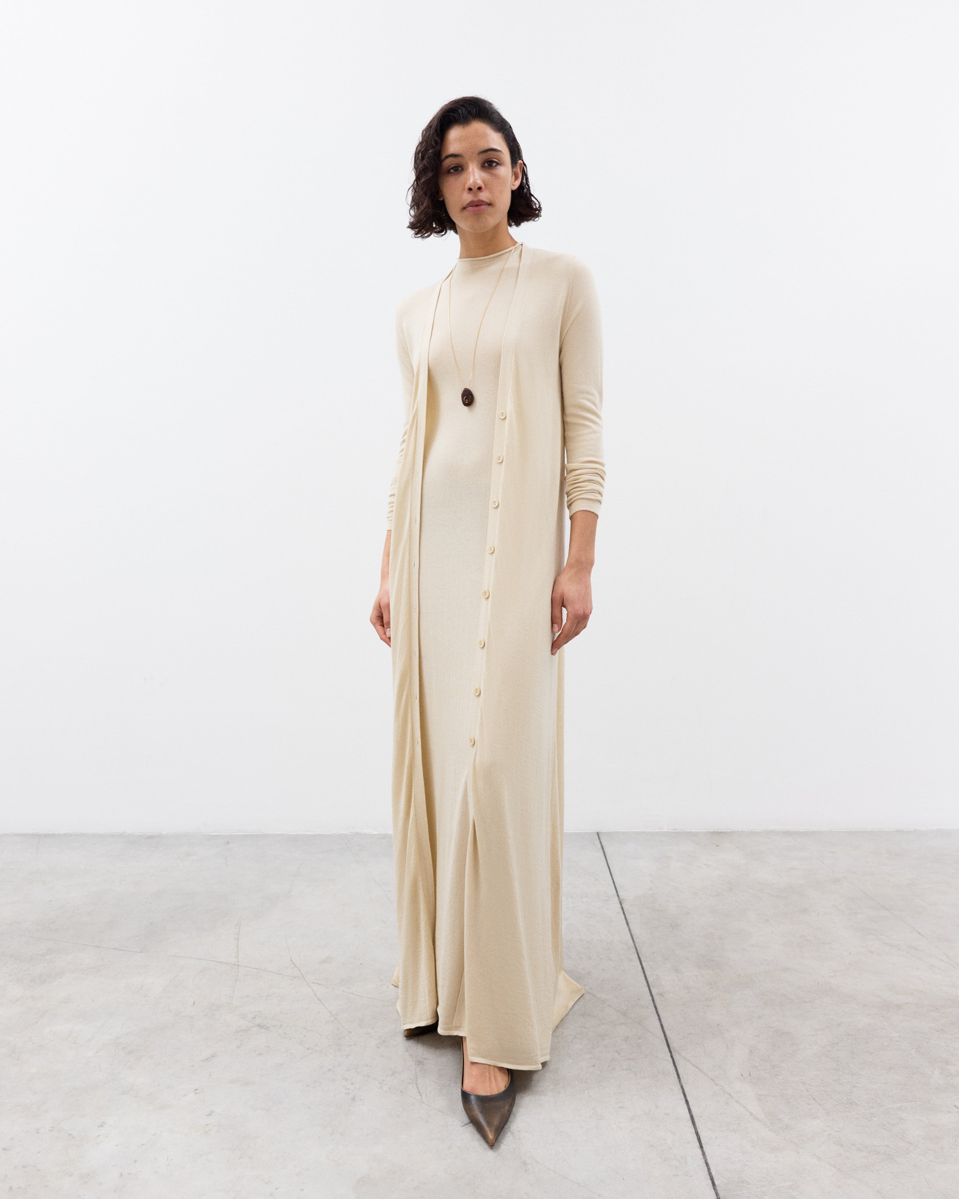 ADA Long Cardigan in Silk Cashmere 42/L