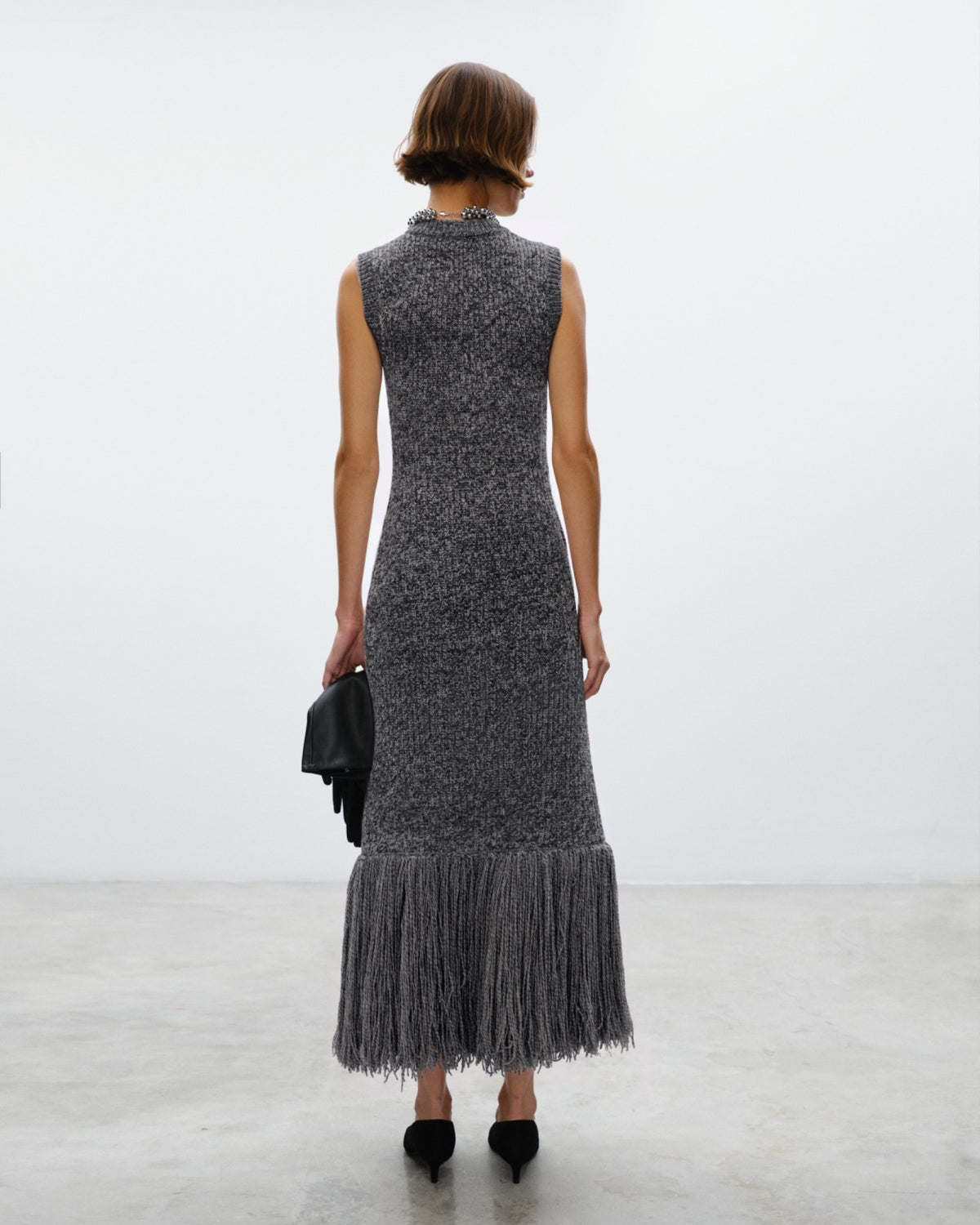 DIANE Long Dress with fringes
