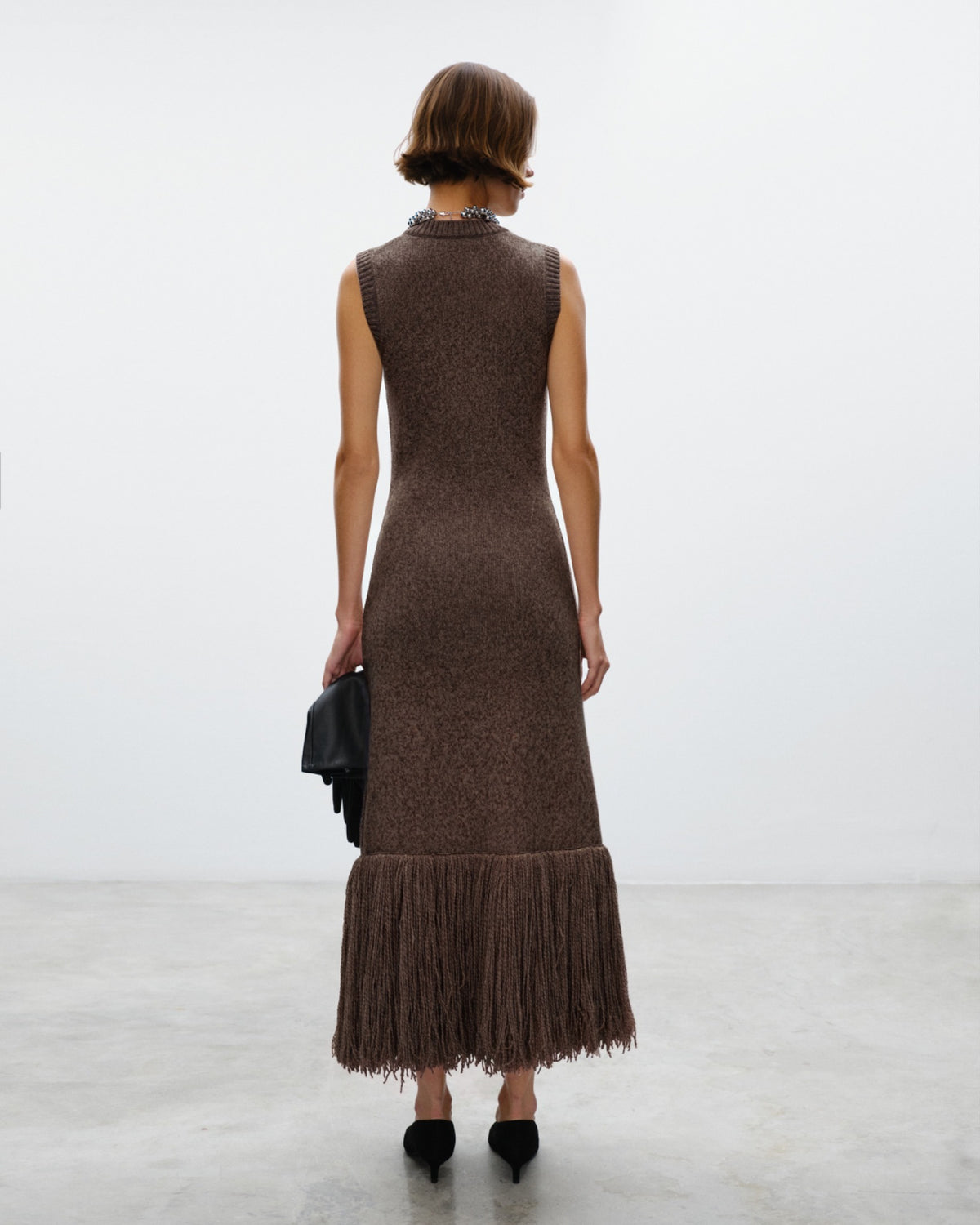 DIANE Long Dress with fringes