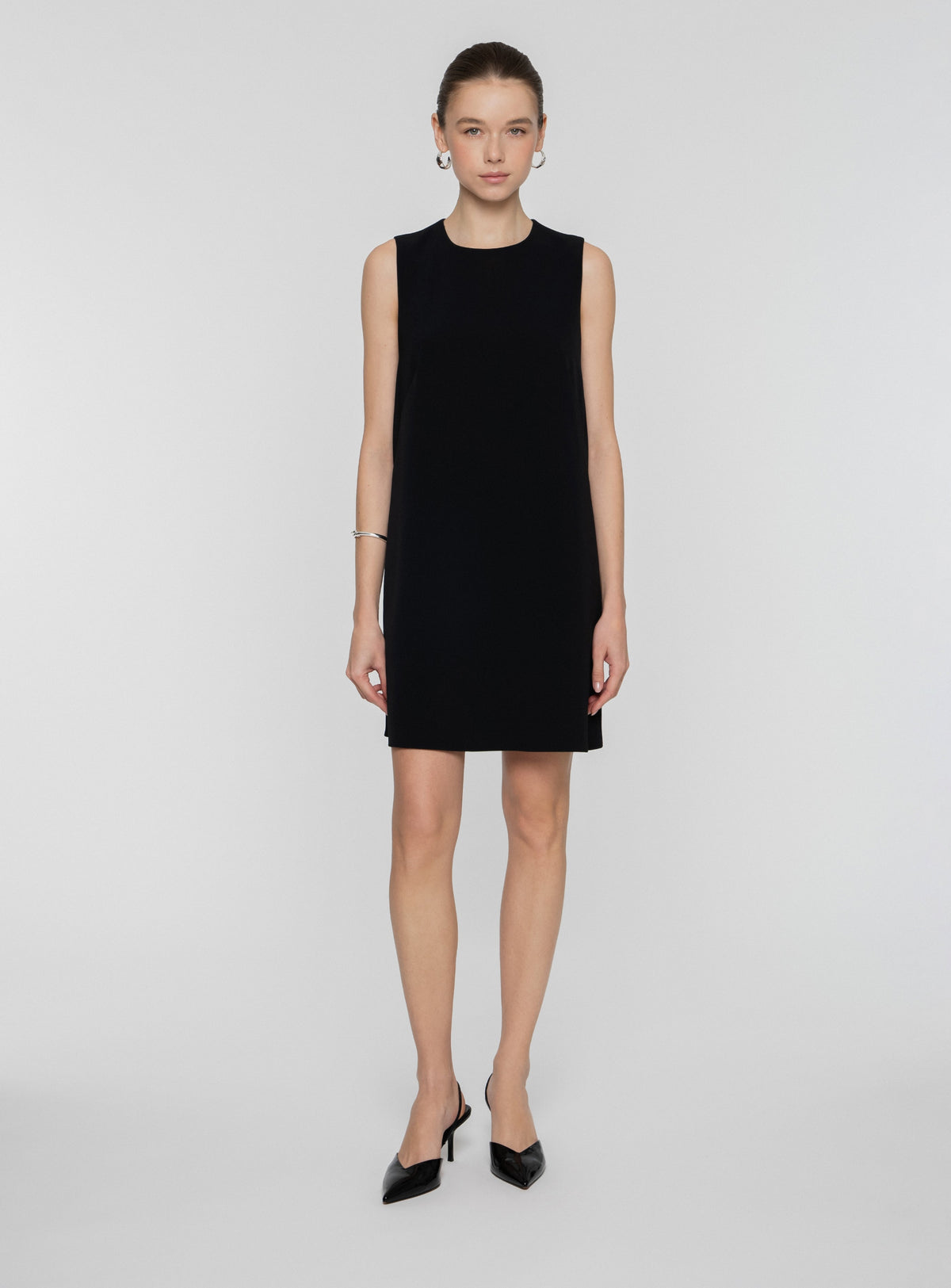 Round Neck Dress Cady Stretch