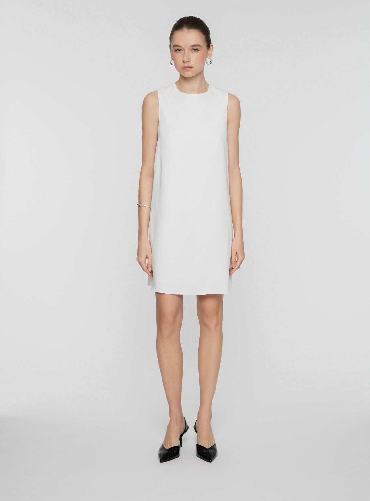 Round Neck Dress Cady Stretch