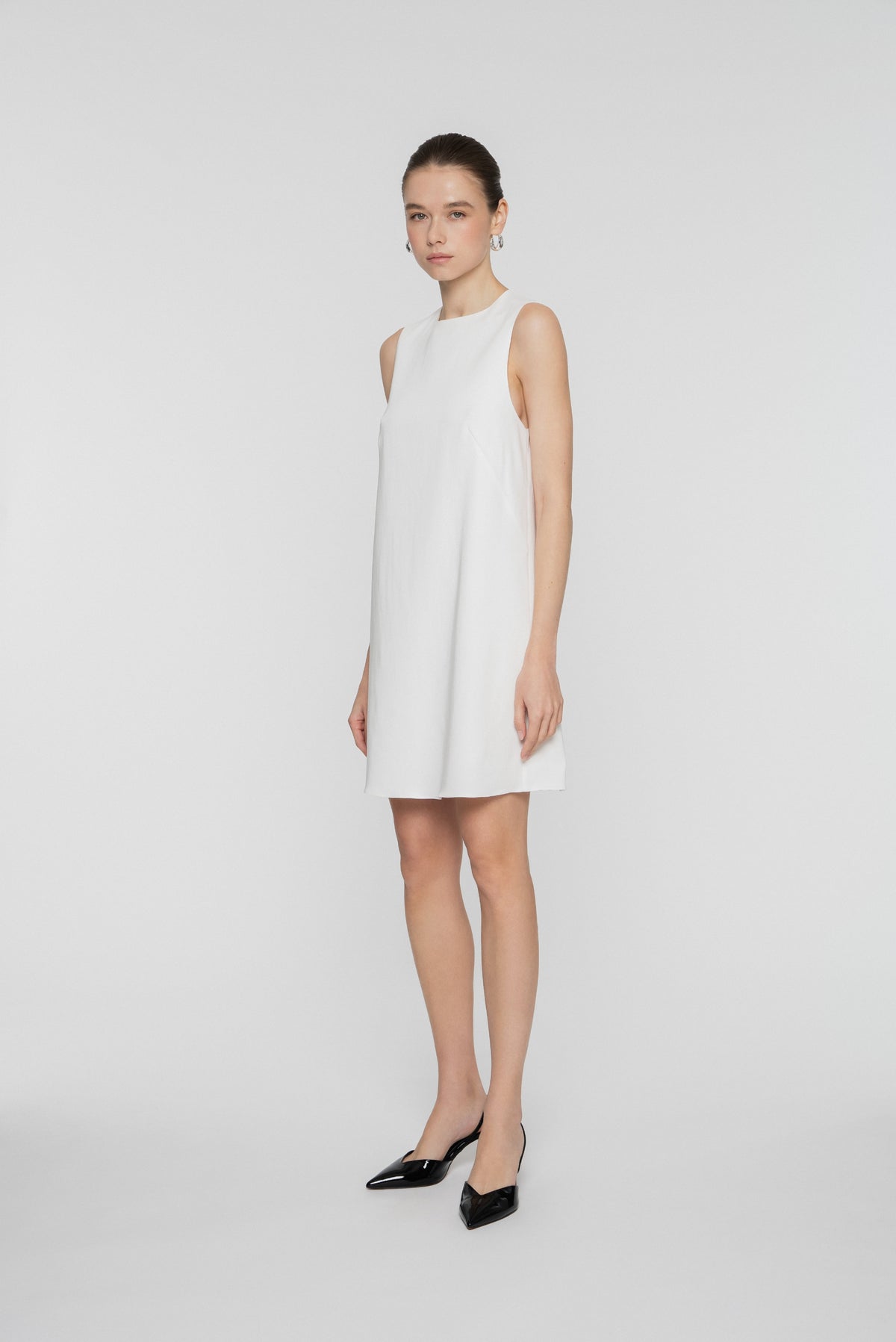 Round Neck Dress Cady Stretch