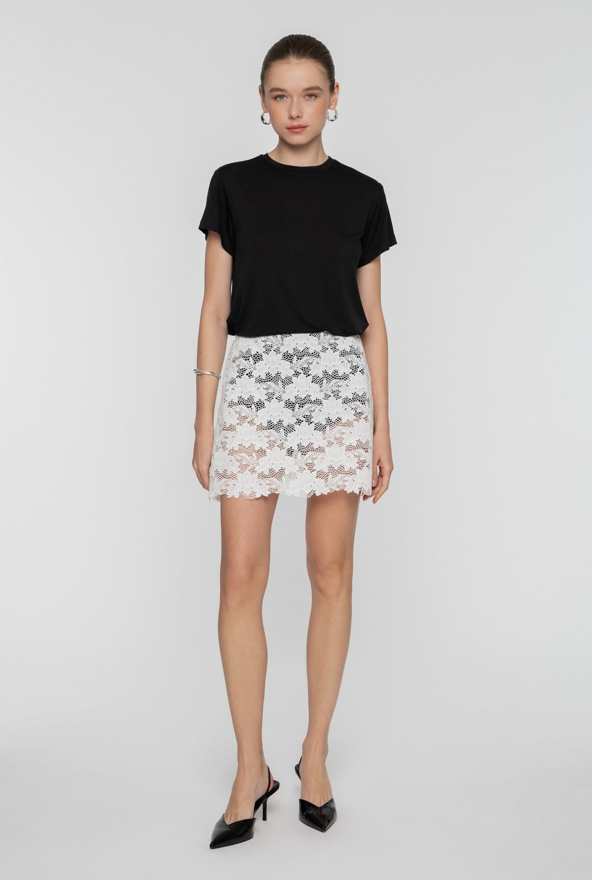 Mini Skirt in Macramè