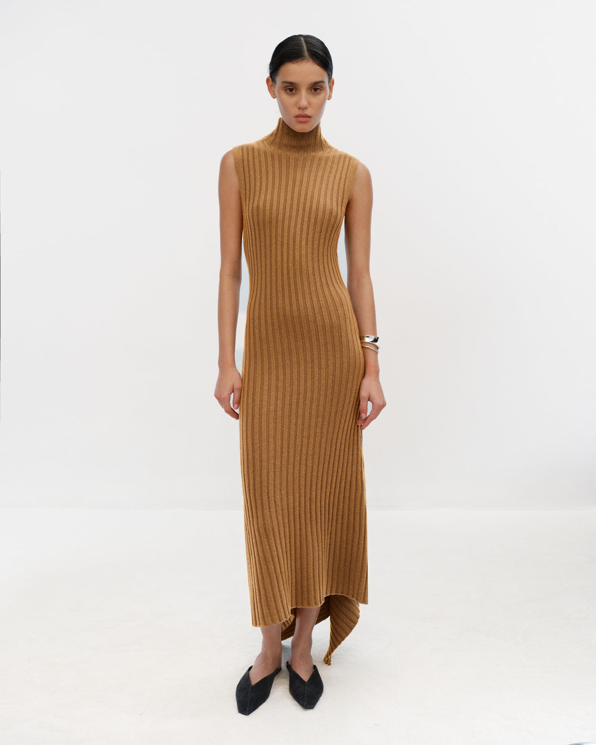 HELOISE Ribbed Sleeveless Long Dress