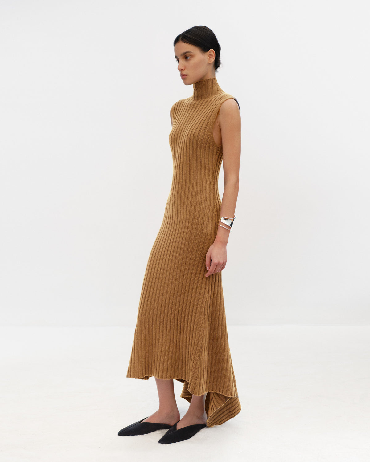 HELOISE Ribbed Sleeveless Long Dress