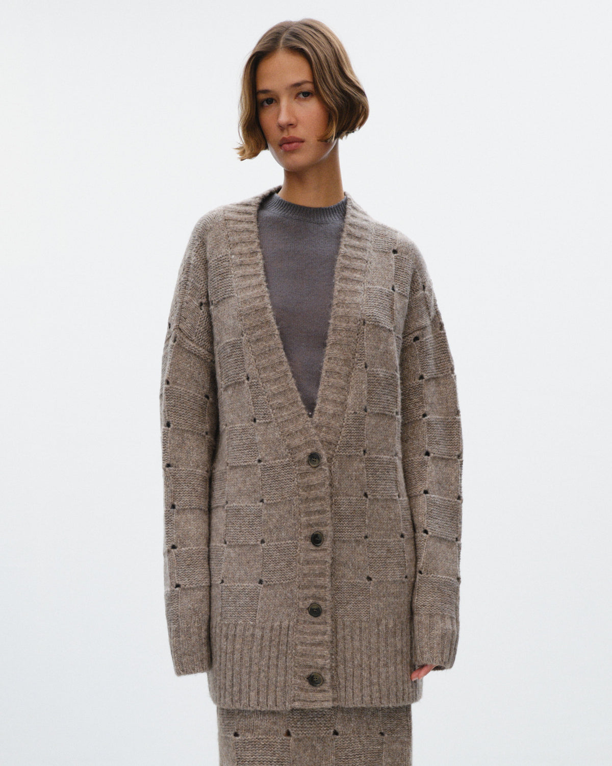 FAYE Basketwave Cardigan