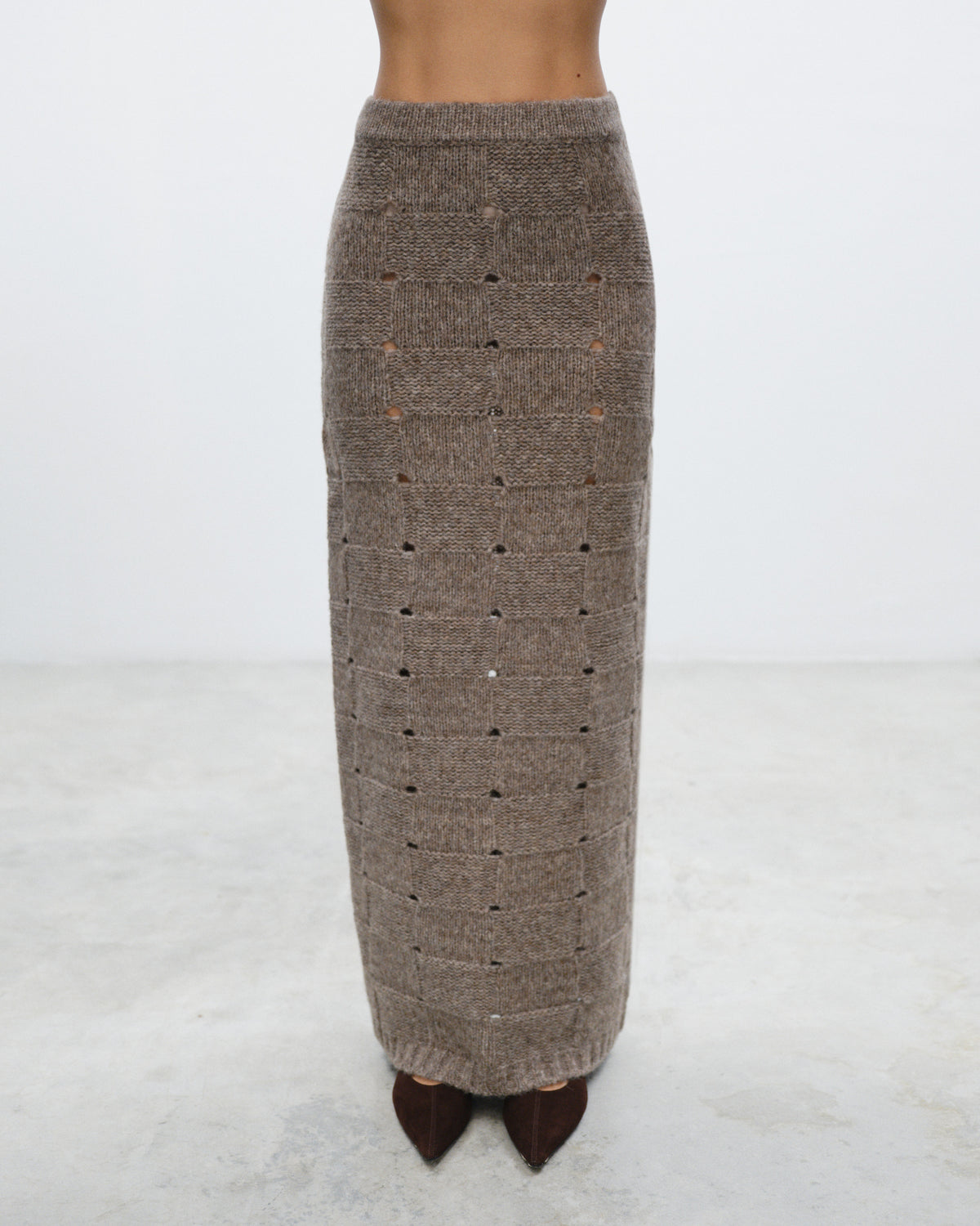 FLORE  Basketwave Long Skirt