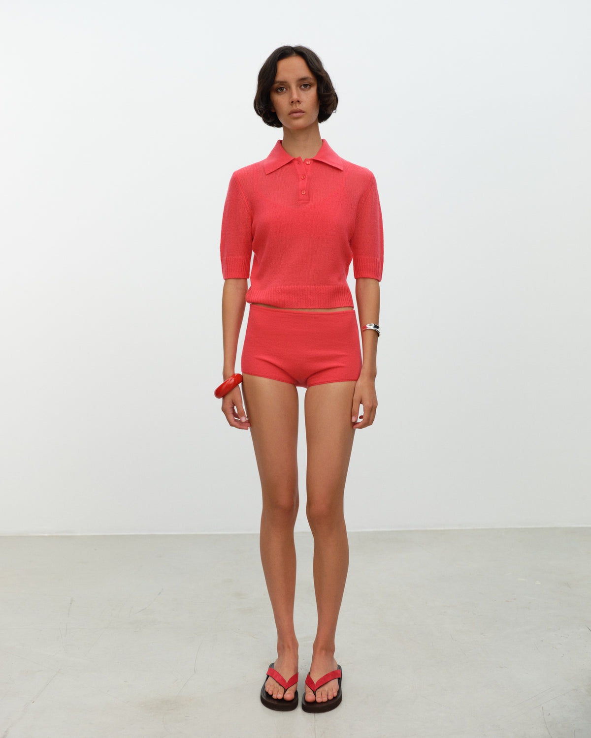 MARGOT Cashmere Cropped Polo