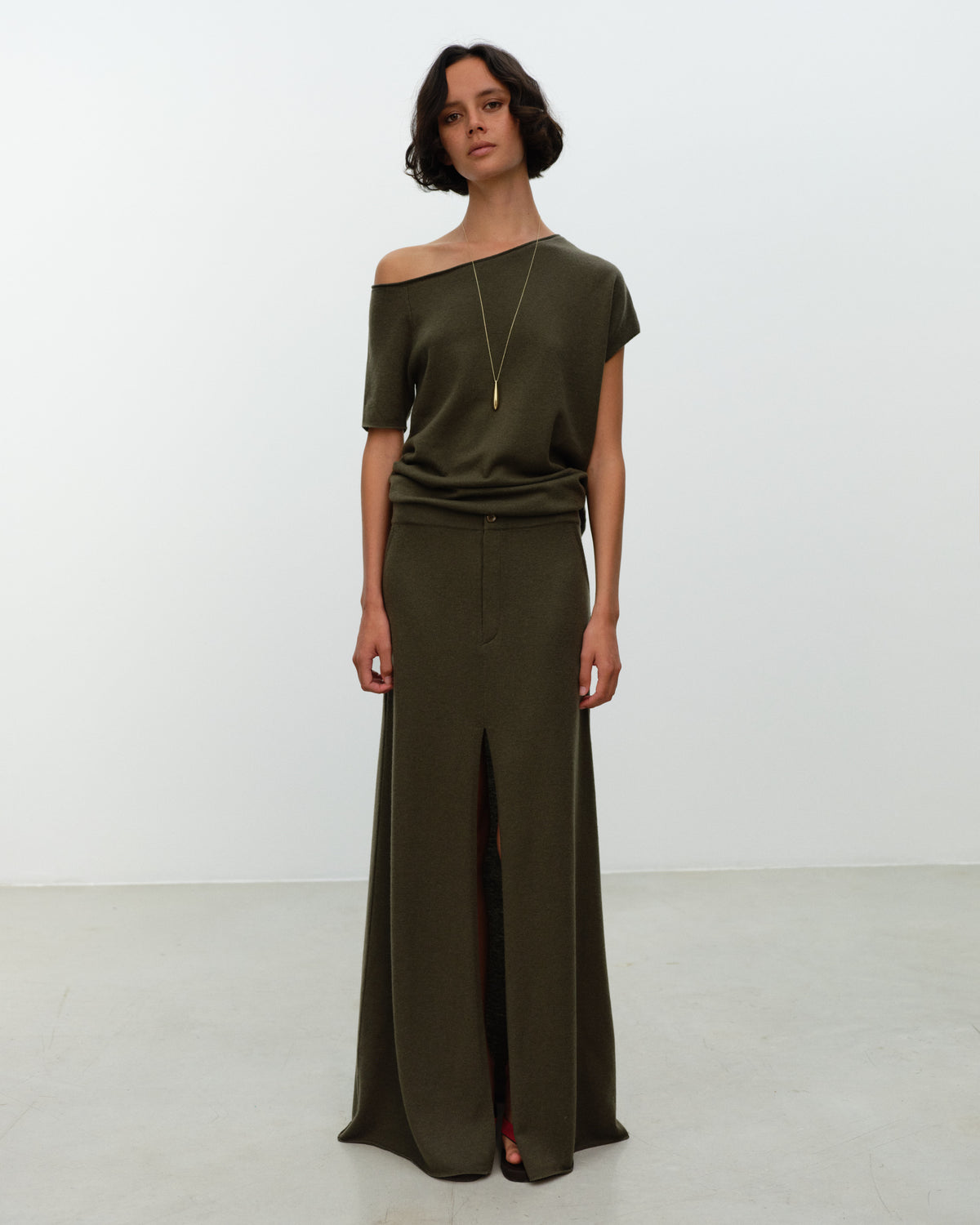 LINZI Wool Cashmere Skirt