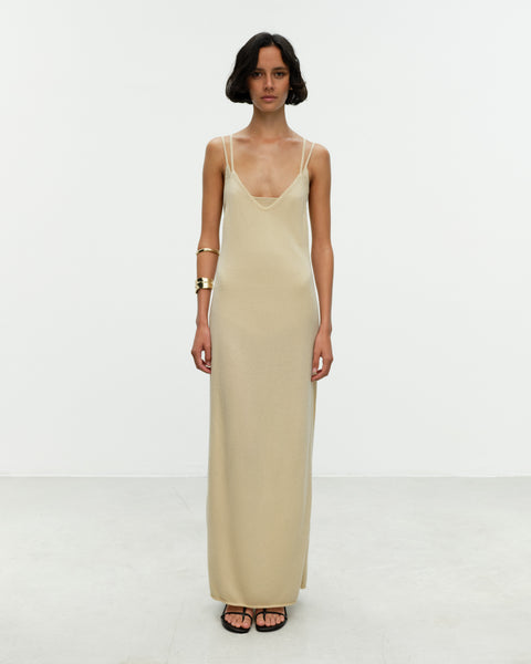 LIZZY Knitted Long Slip Dress – ELY ELY