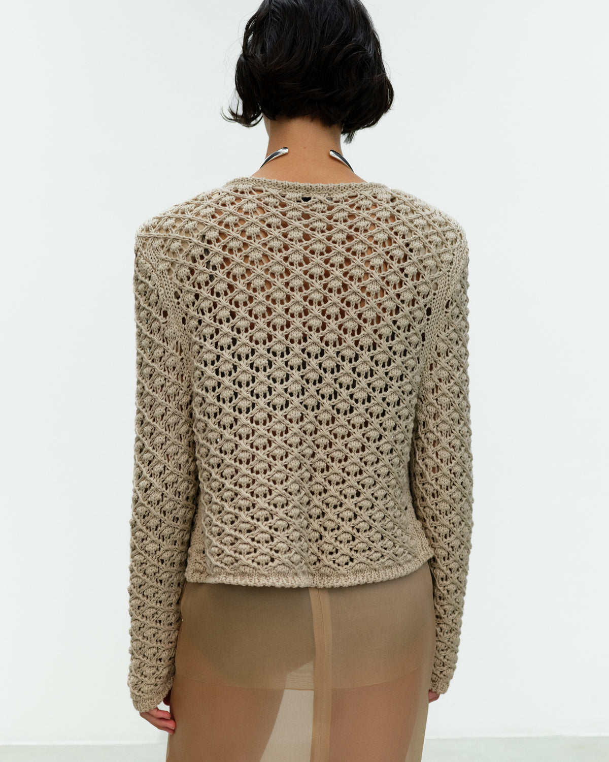 CARIN Round Neck Cardigan