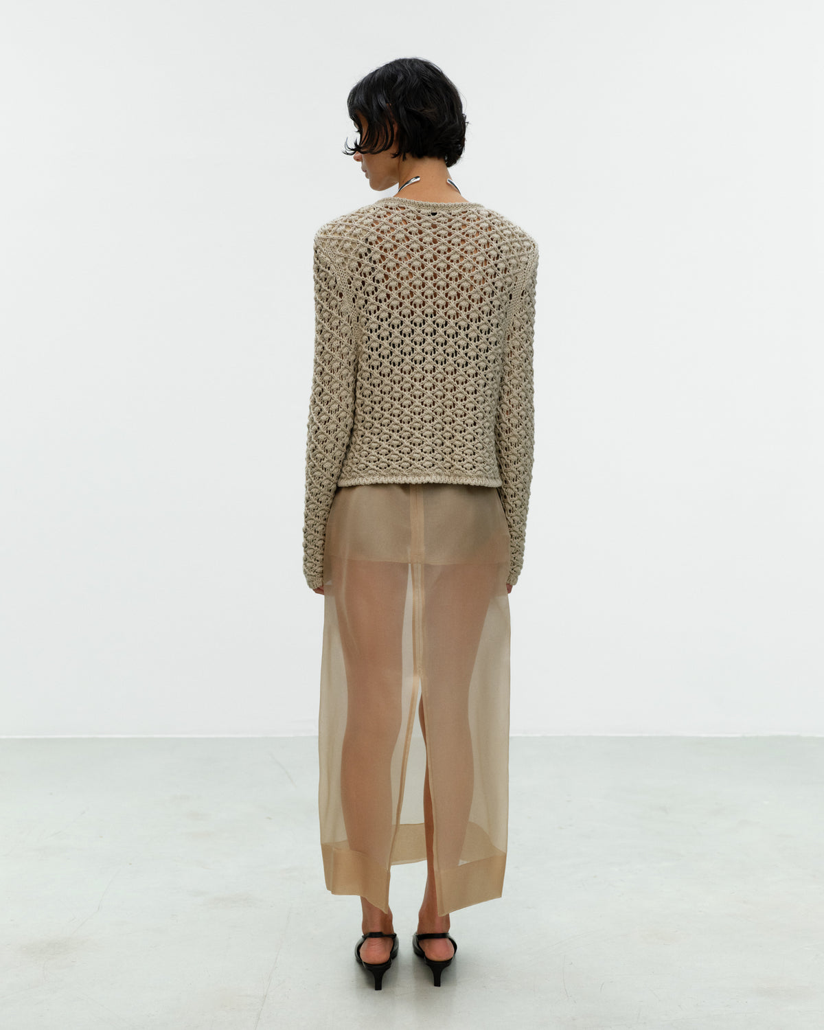CARIN Round Neck Cardigan