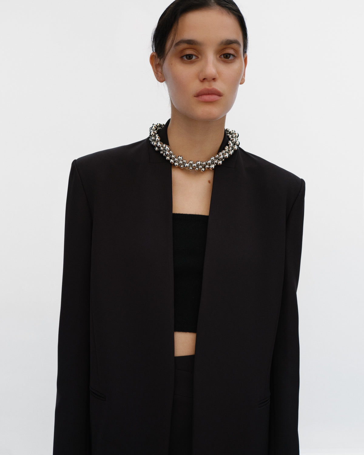 HANY Neckless Long Coat