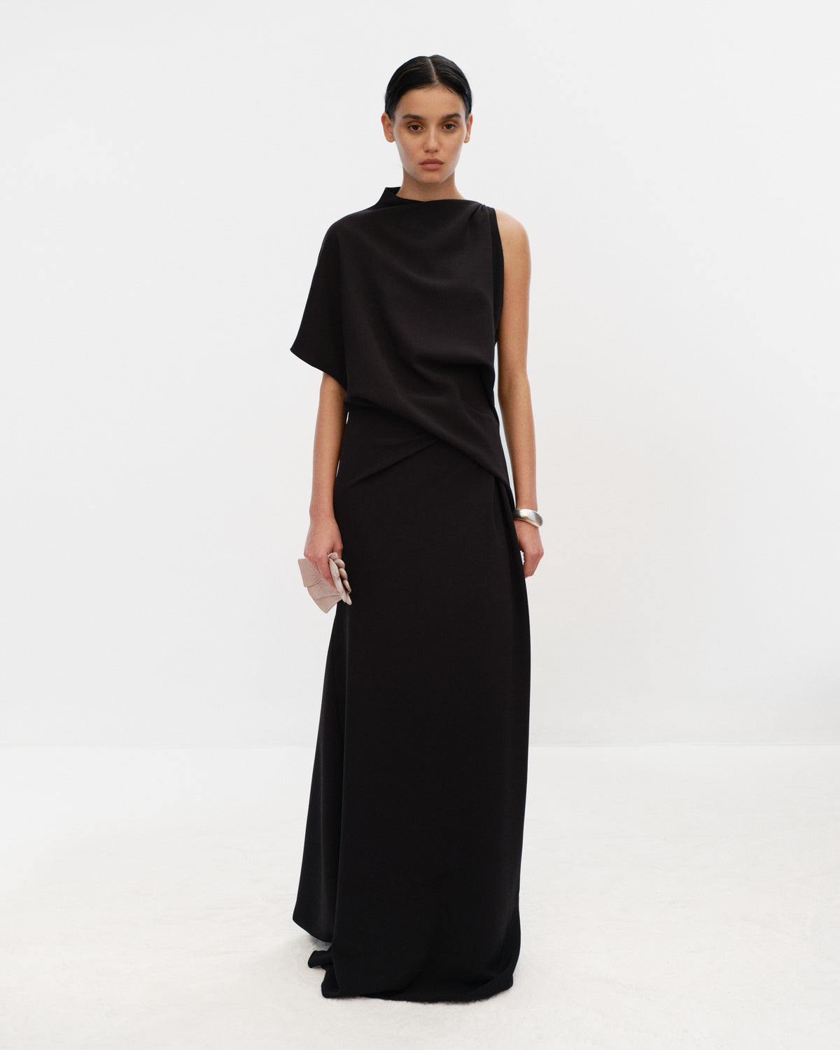 MAZZY Funnel Neck Long Dress