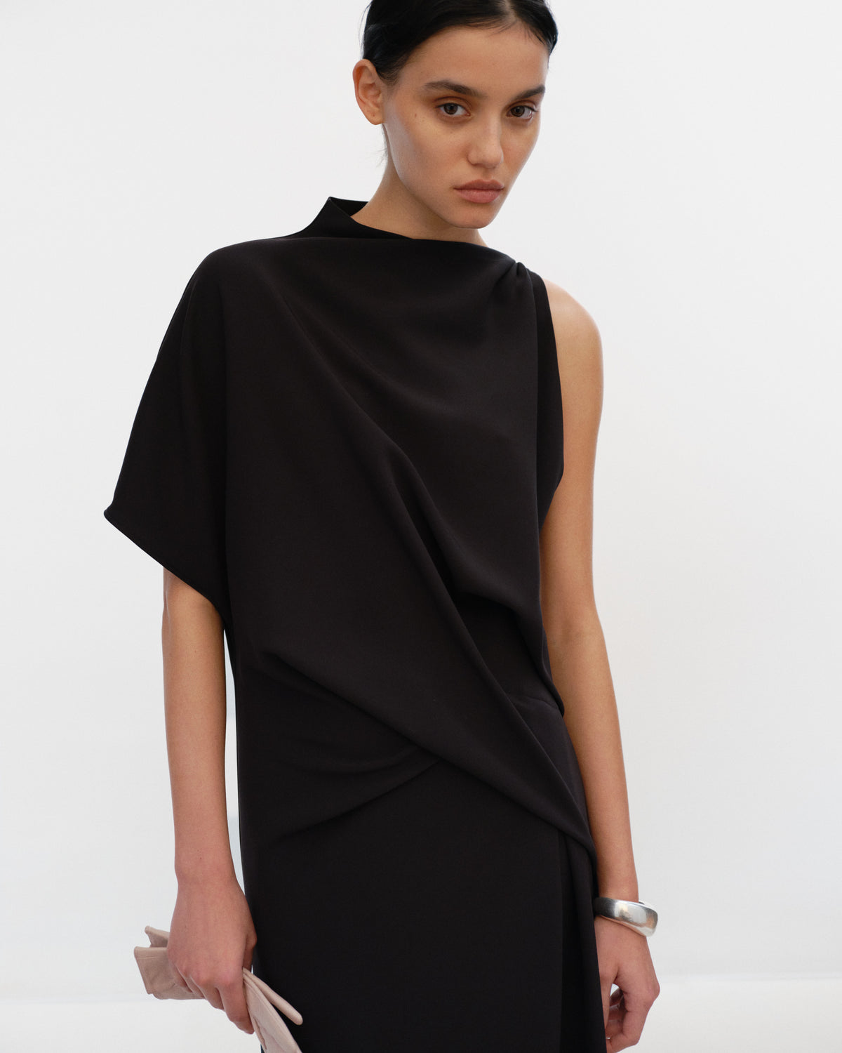 MAZZY Funnel Neck Long Dress