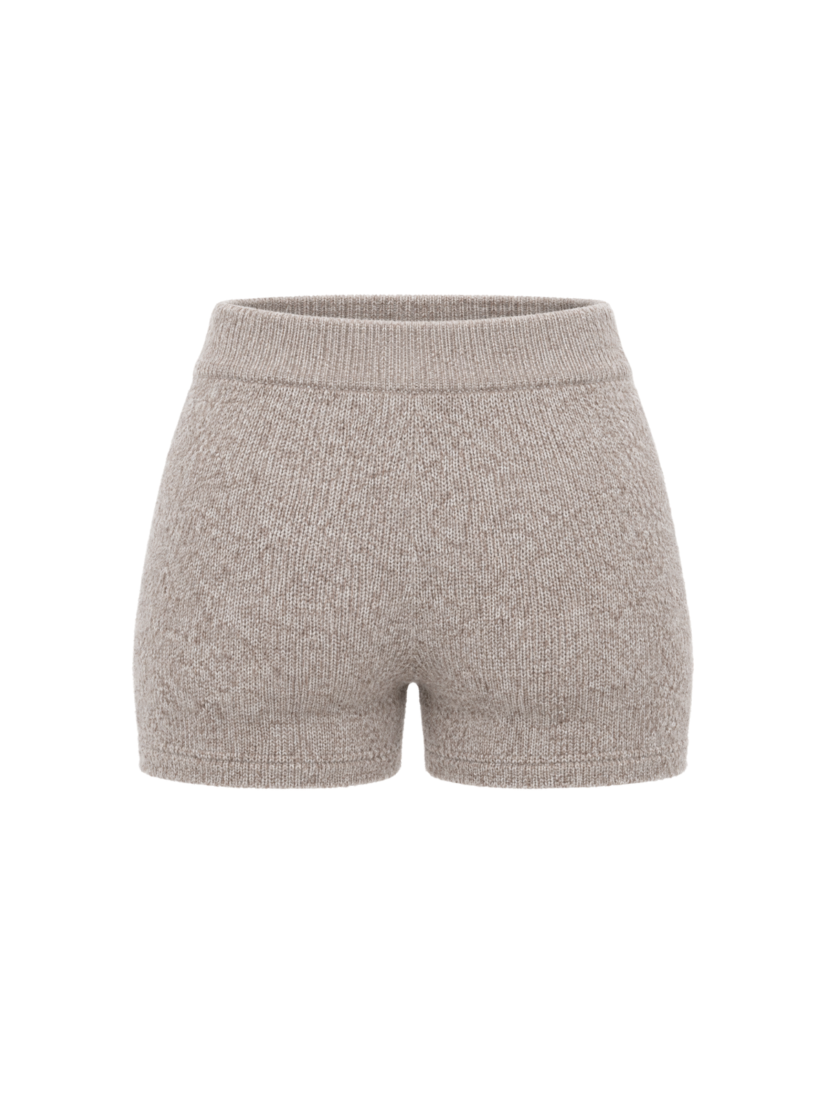 CARYN Ribbed Short Pants Beige