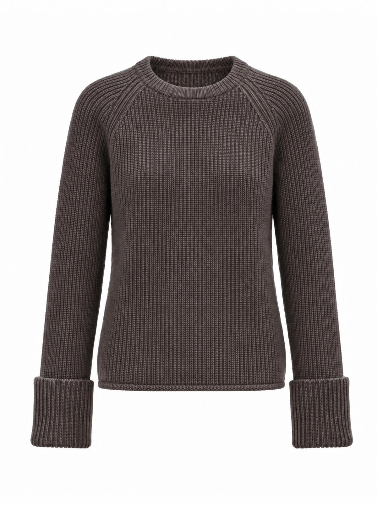 HAIDEE Ribbed Round Neck Sweater