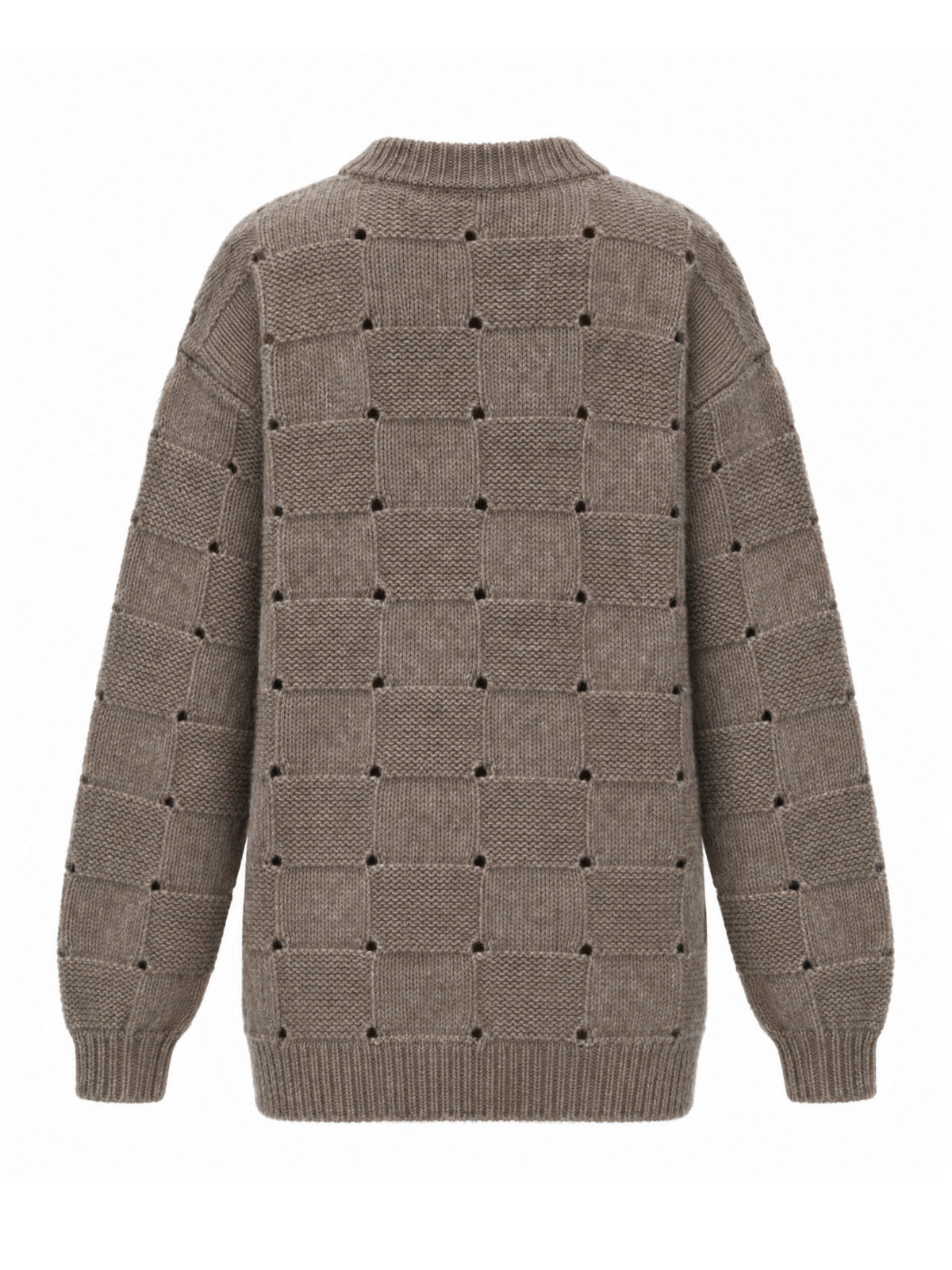 FLAVIE Basketwave Round Neck Sweater