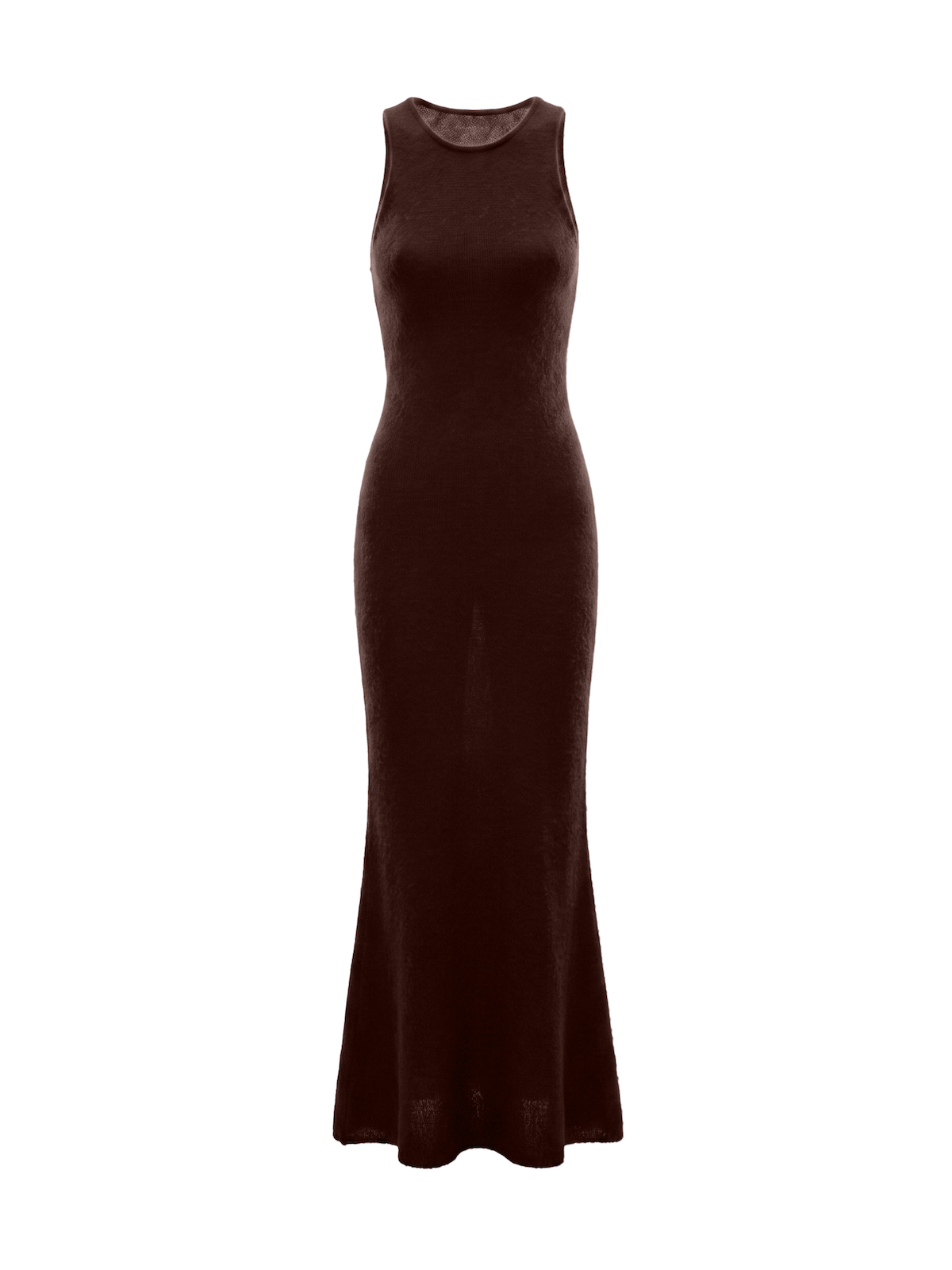 JANNA Sleeveless Round Neck Dress Brown