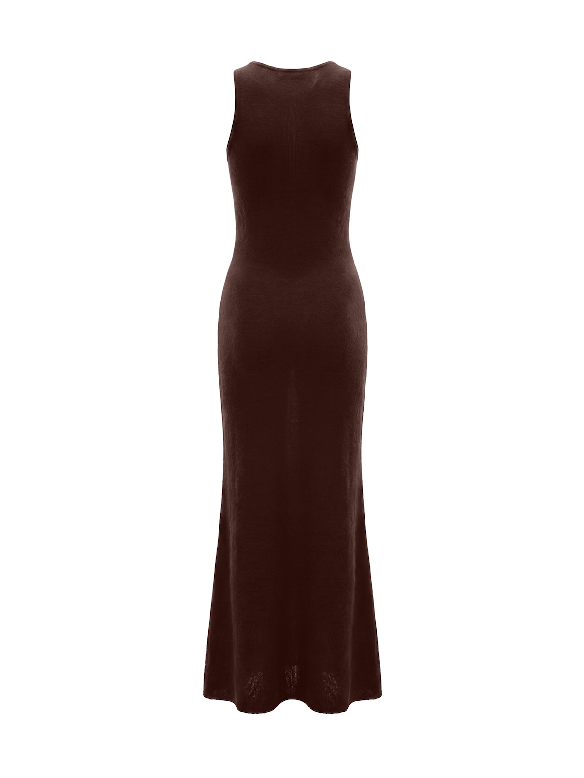 JANNA Sleeveless Round Neck Dress Brown