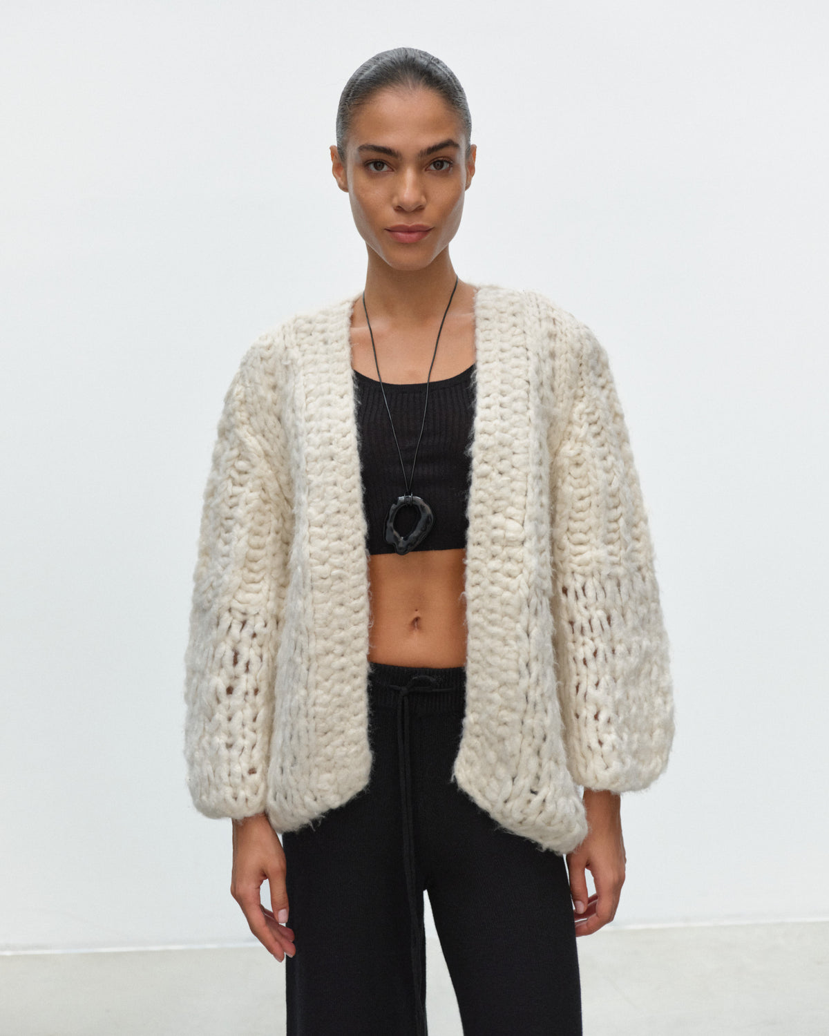 CLARICE Handmade Cardigan in Cashmere