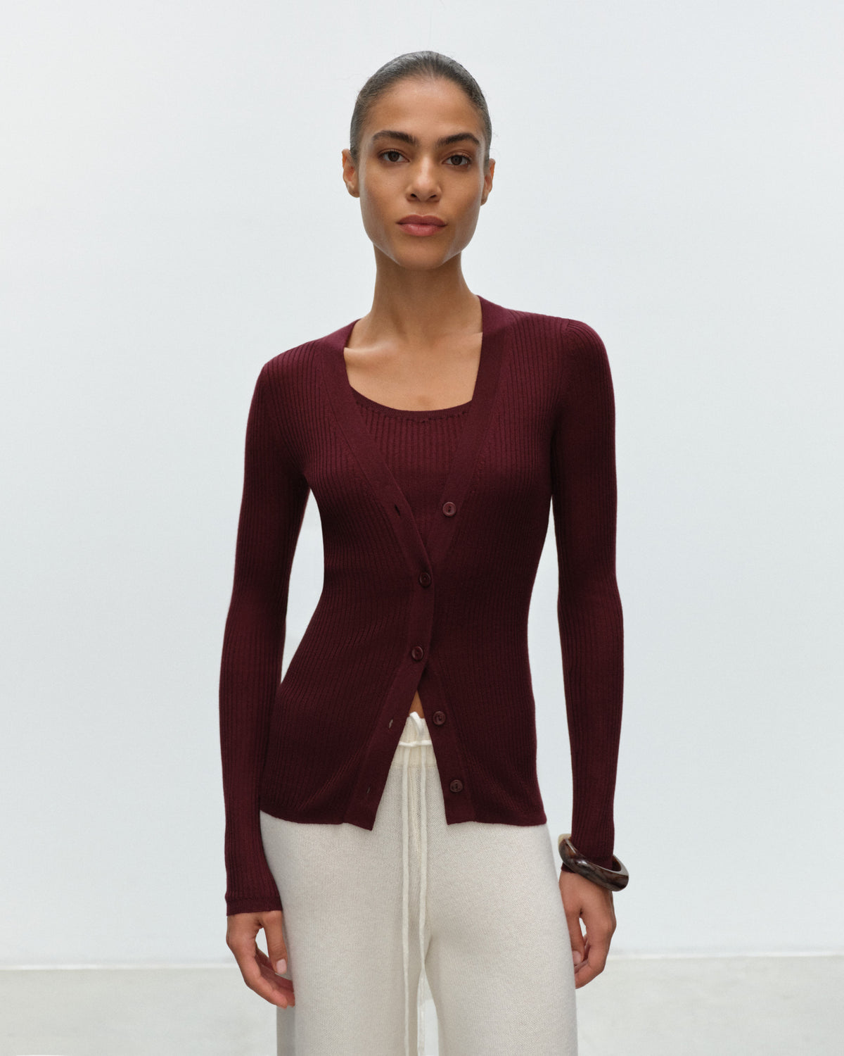 CLOE Cardigan in Silk and Cashmere