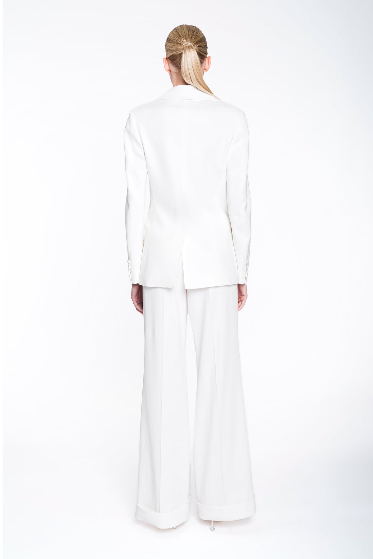 Two Buttons Jacket in Stretch Cady