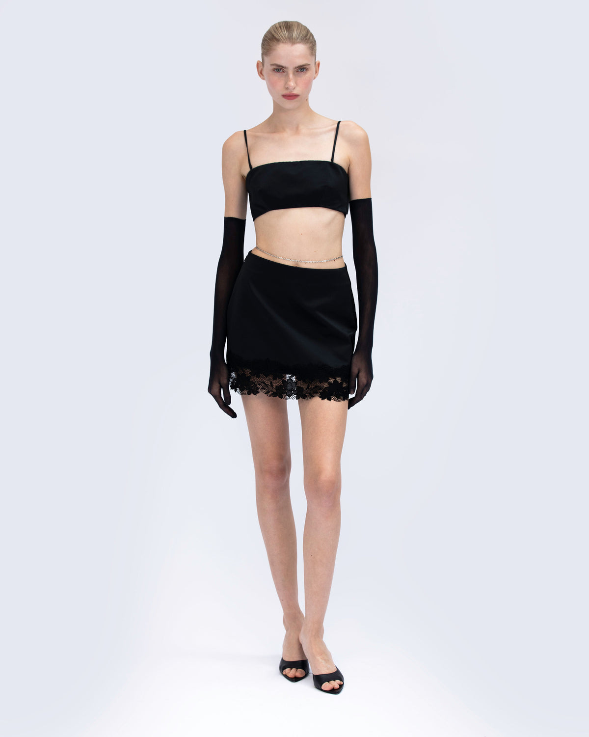 Mini Skirt with Lace