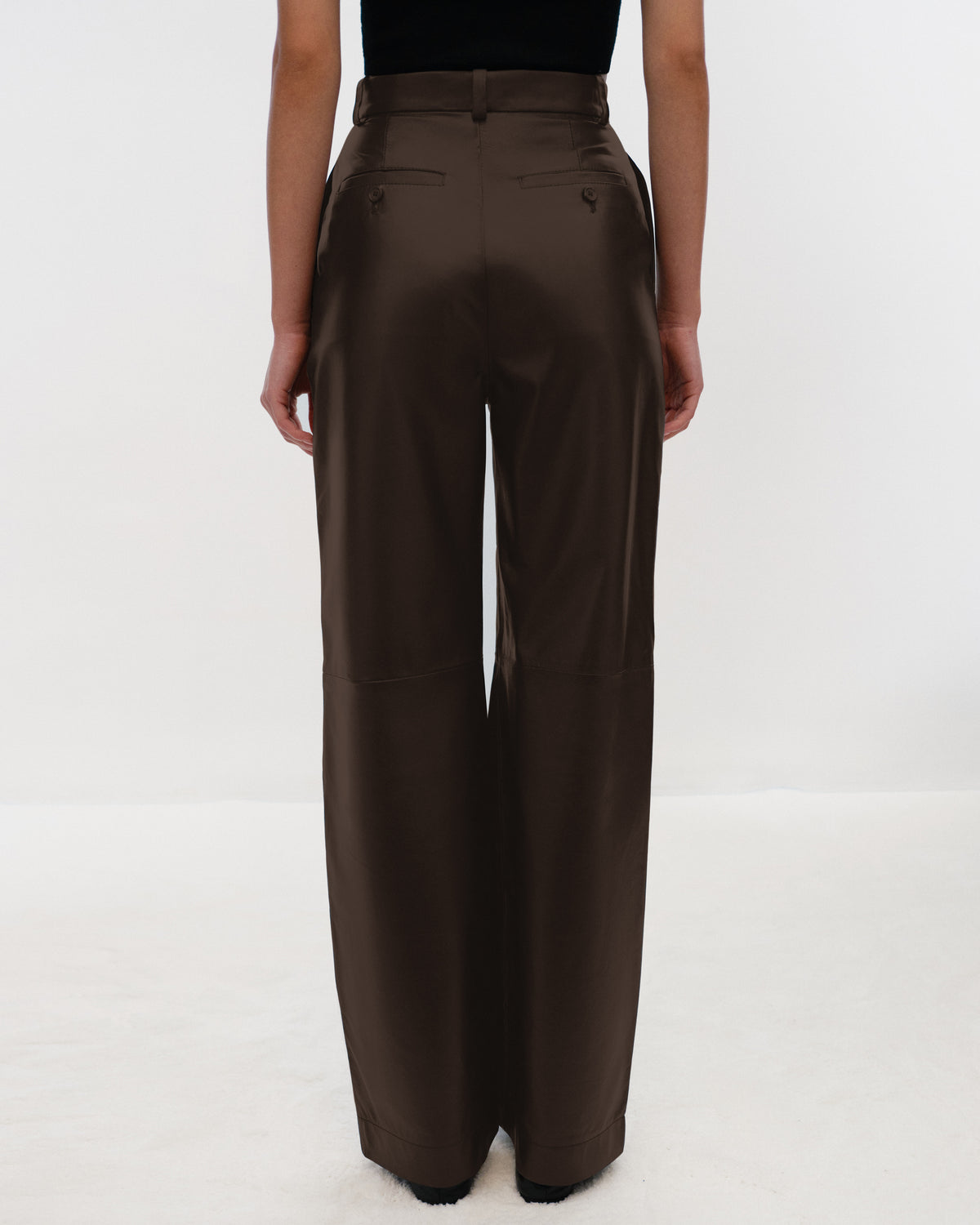 VALERY Palazzo Pants in Leather