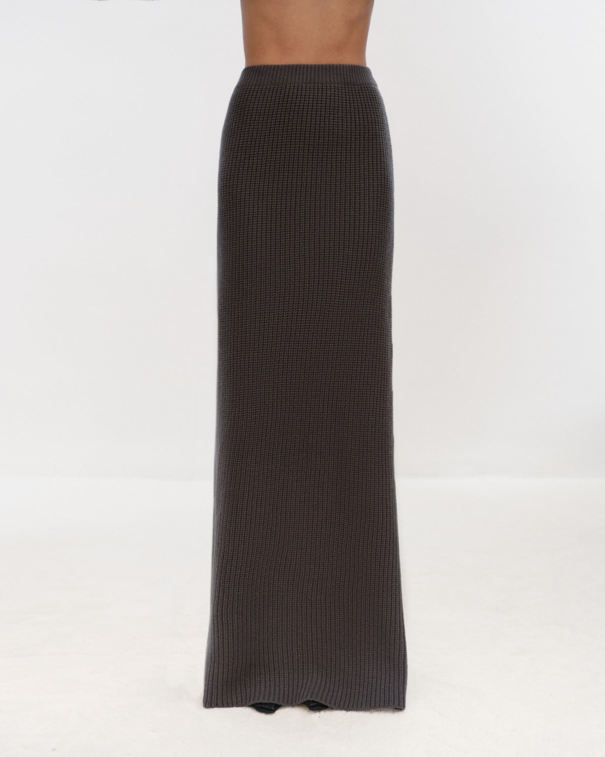 HARRIET Ribbed Long Skirt Eiffel Tower