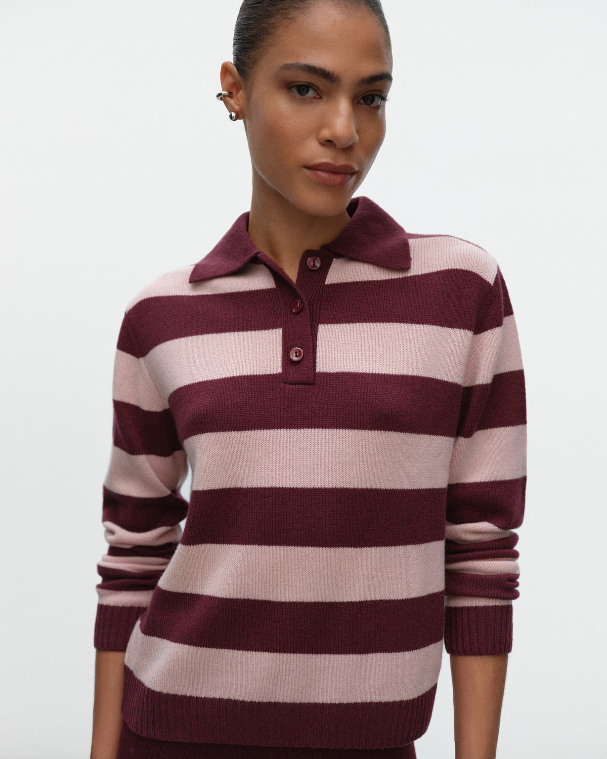 LENAS Stripes Polo in Cashmere