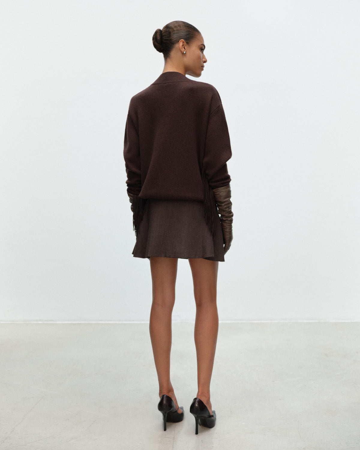 TEAL Mini Skirt in Wool