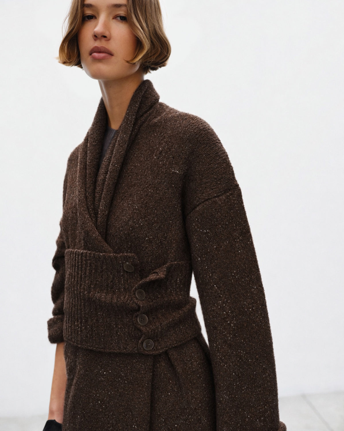 CARYL Belt with Buttons Brown
