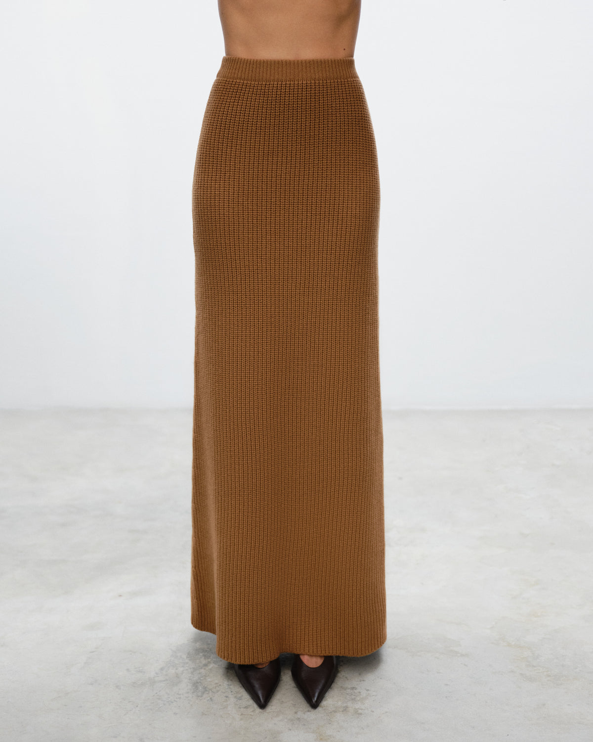 HARRIET Ribbed Long Skirt
