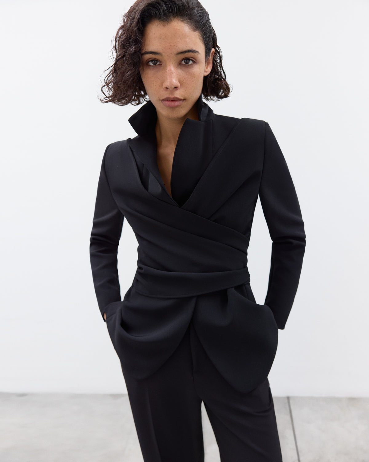 HATTY Draped Jacket