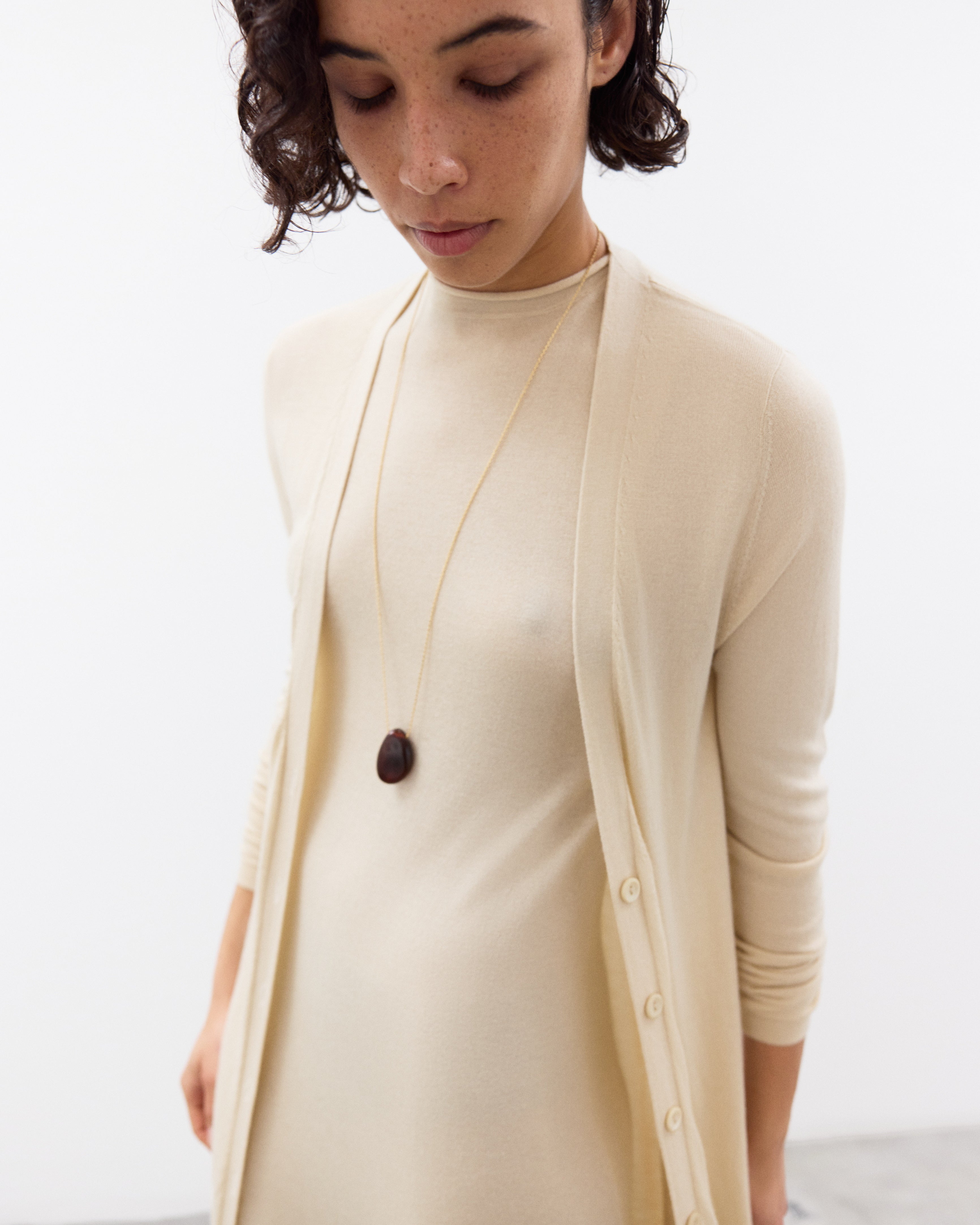 ADA Long Cardigan in Silk Cashmere – ELY ELY