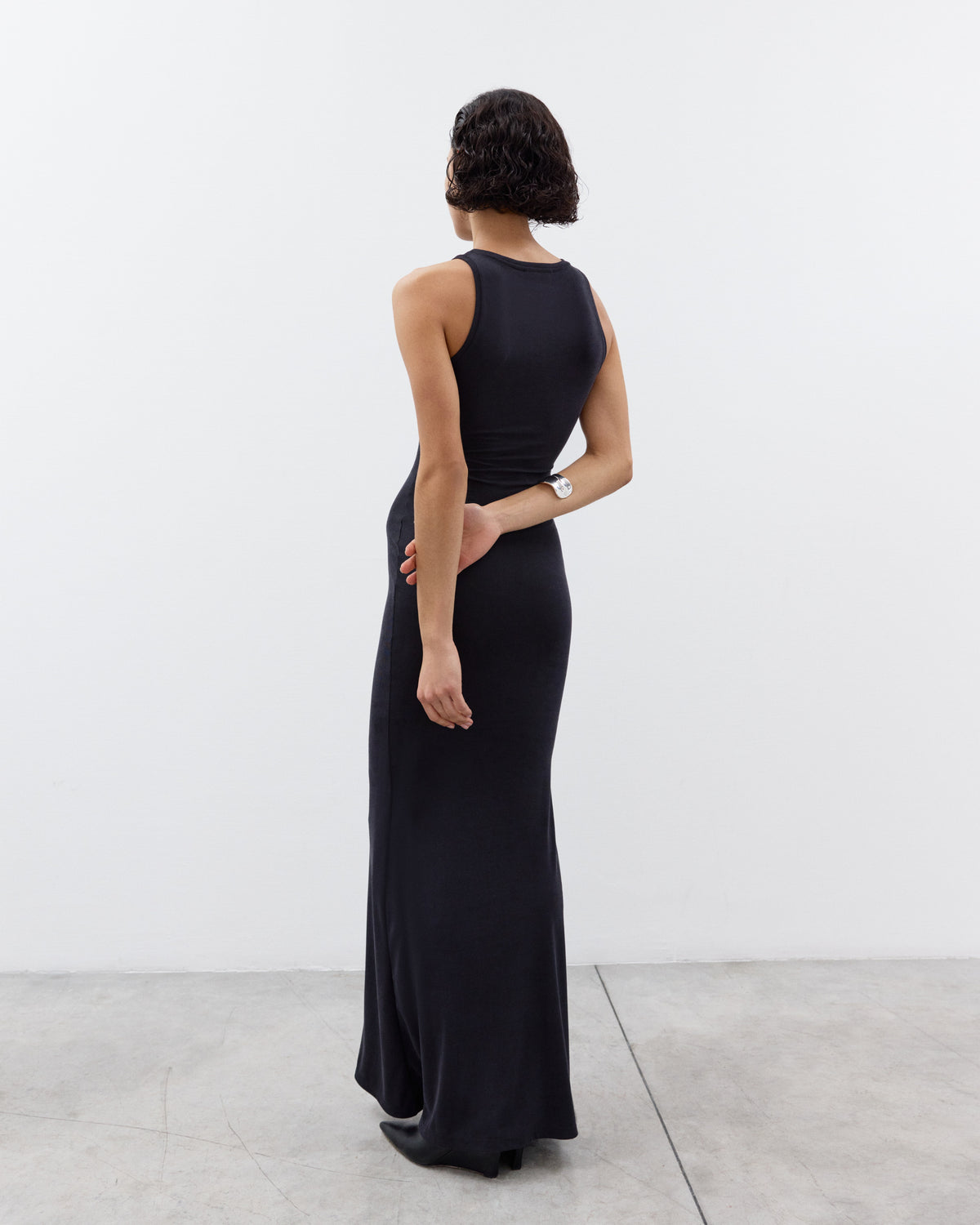 ELLA Ribbed Round neck Long Dress – ELY ELY