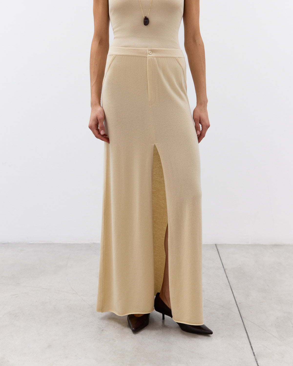 LINZI Wool Cashmere Skirt