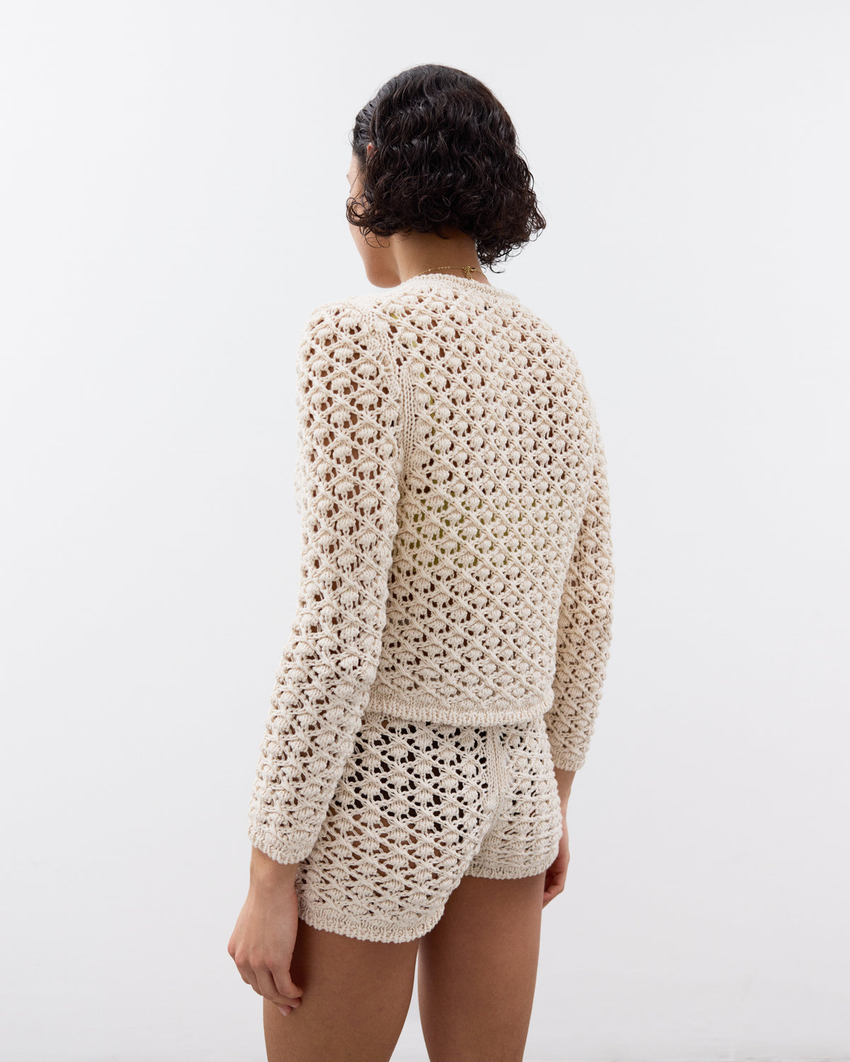 CARIN Round Neck Cardigan