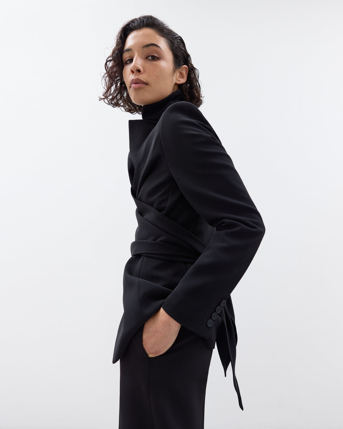 HATTY Draped Jacket