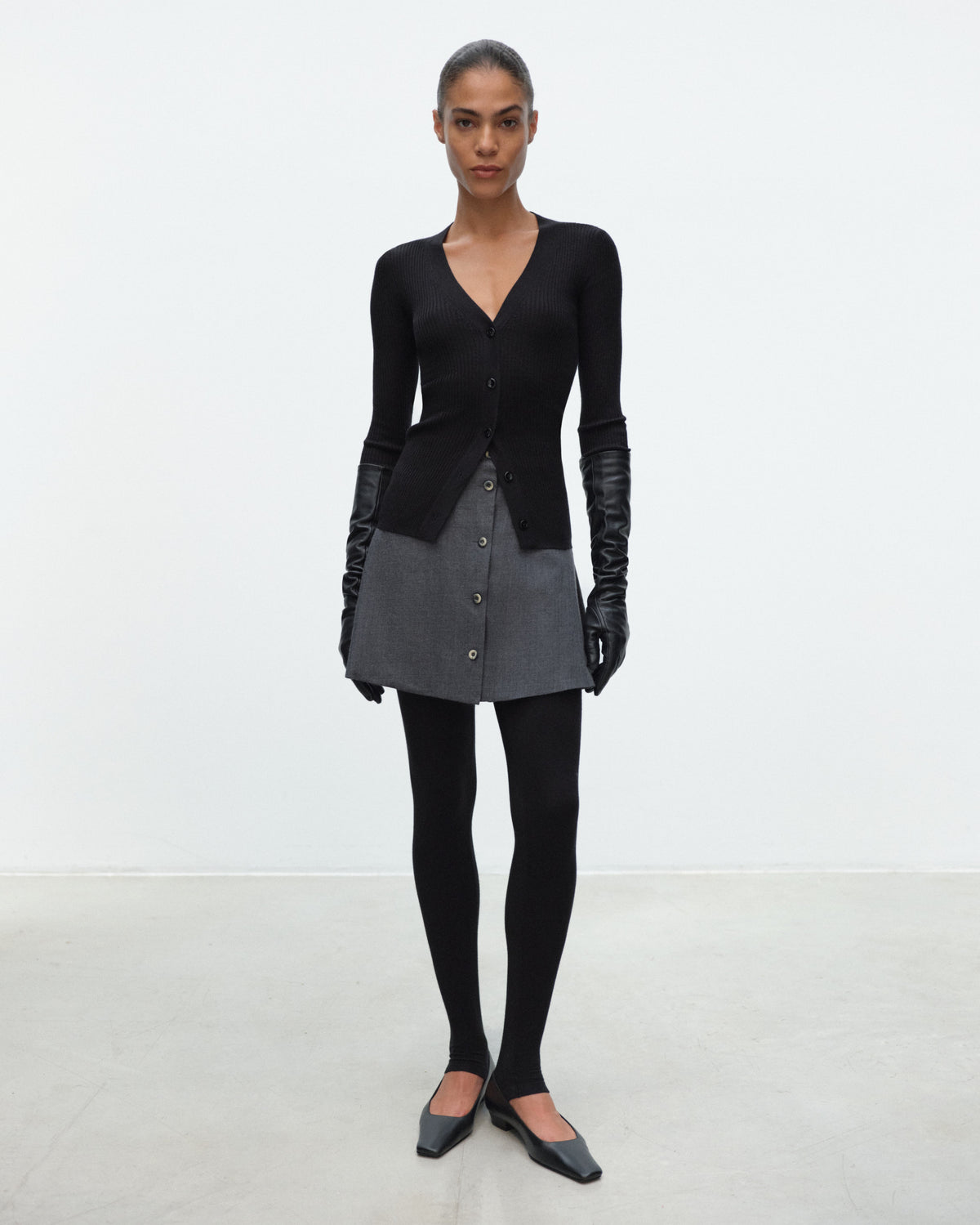 TEAL Mini Skirt in Wool