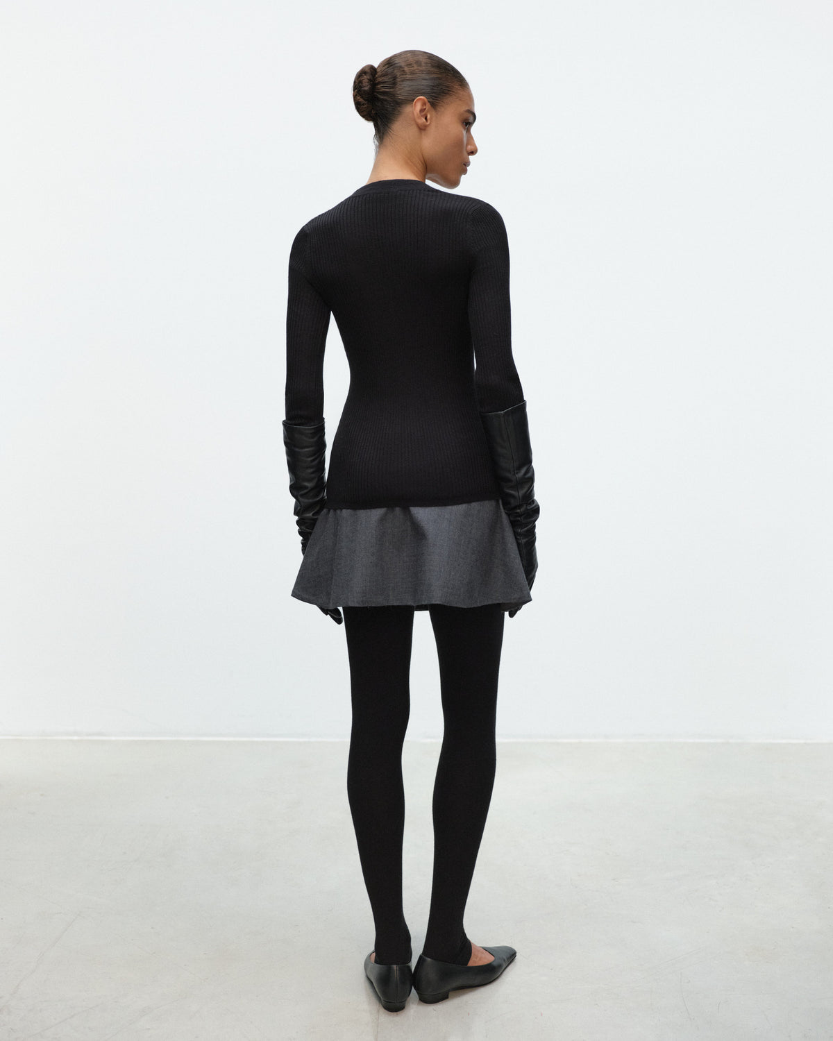 TEAL Mini Skirt in Wool