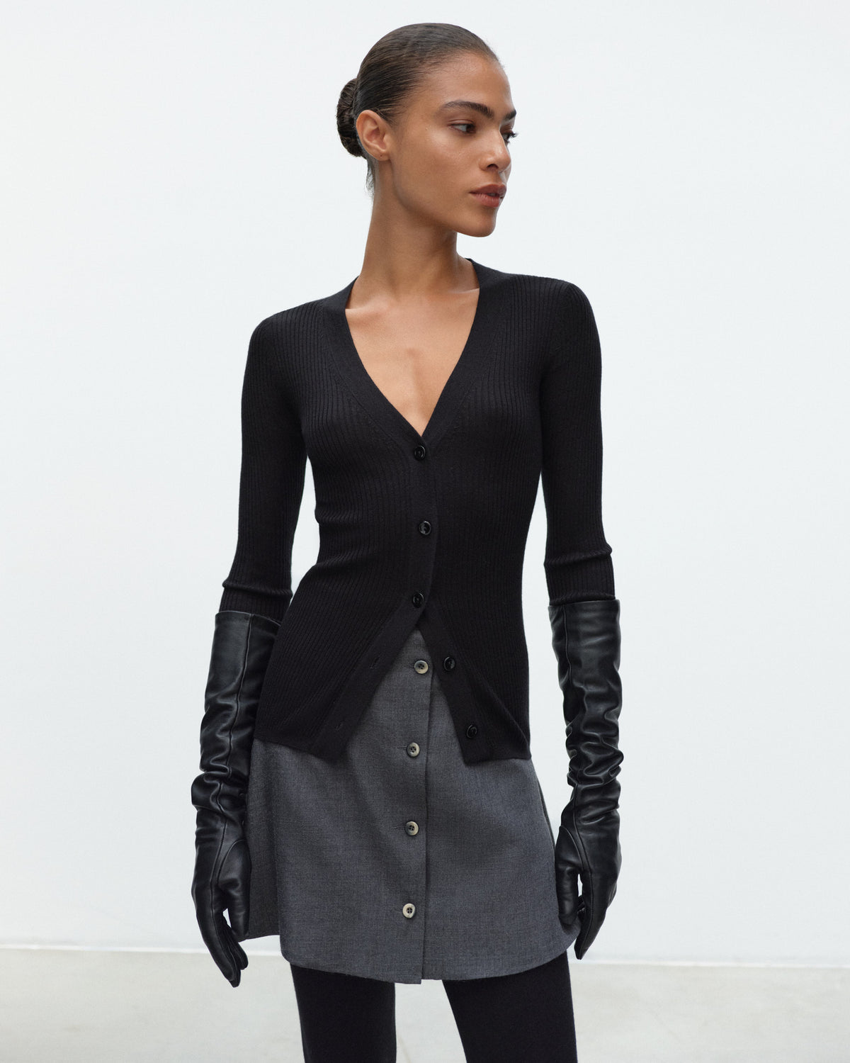 TEAL Mini Skirt in Wool